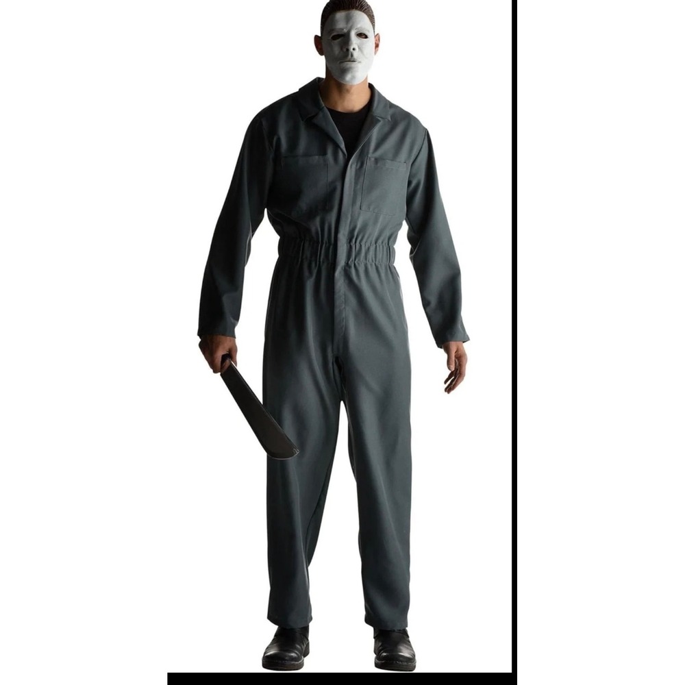 MICHAEL MEYERS Jumpsuit & Mask Halloween Costume ADULT STANDARD